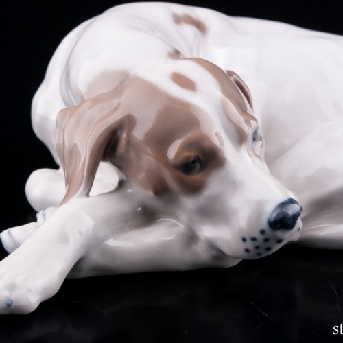 Лежащий поинтер, Royal Copenhagen, Дания, вт. пол. 20 в