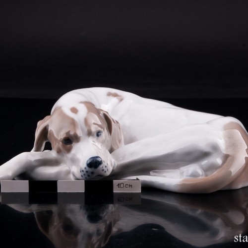 Лежащий поинтер, Royal Copenhagen, Дания, вт. пол. 20 в