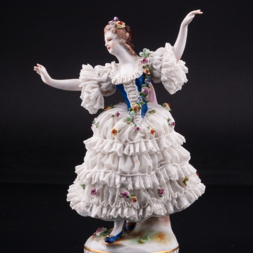 Танцующая дама, кружевная, Volkstedt, Германия, до 1935 г