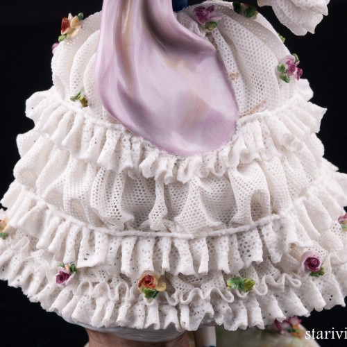 Танцующая дама, кружевная, Volkstedt, Германия, до 1935 г