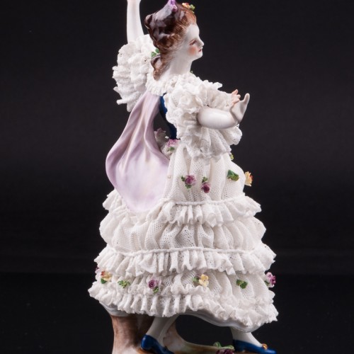 Танцующая дама, кружевная, Volkstedt, Германия, до 1935 г
