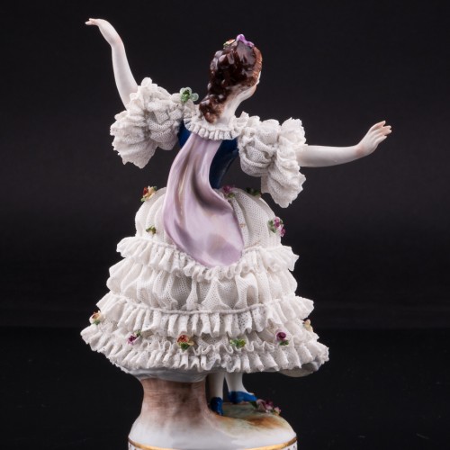 Танцующая дама, кружевная, Volkstedt, Германия, до 1935 г