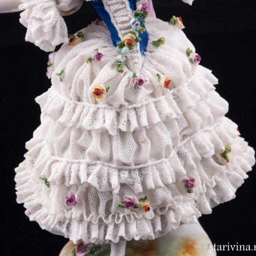 Танцующая дама, кружевная, Volkstedt, Германия, до 1935 г