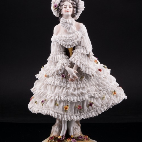 Вера Фокина в балете Карнавал, кружевная, Volkstedt, Германия, до 1935 г