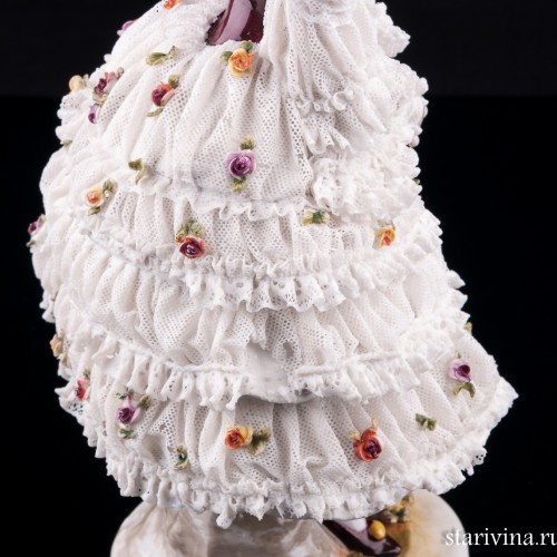 Вера Фокина в балете Карнавал, кружевная, Volkstedt, Германия, до 1935 г