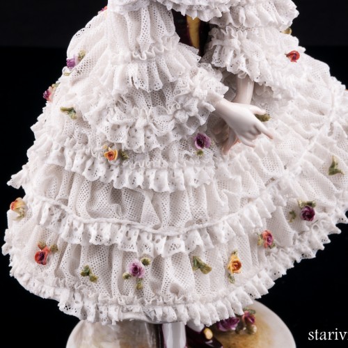 Вера Фокина в балете Карнавал, кружевная, Volkstedt, Германия, до 1935 г