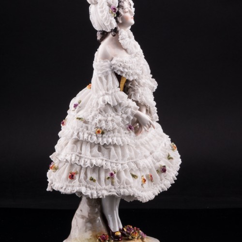 Вера Фокина в балете Карнавал, кружевная, Volkstedt, Германия, до 1935 г