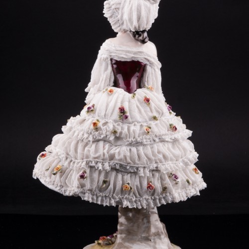 Вера Фокина в балете Карнавал, кружевная, Volkstedt, Германия, до 1935 г