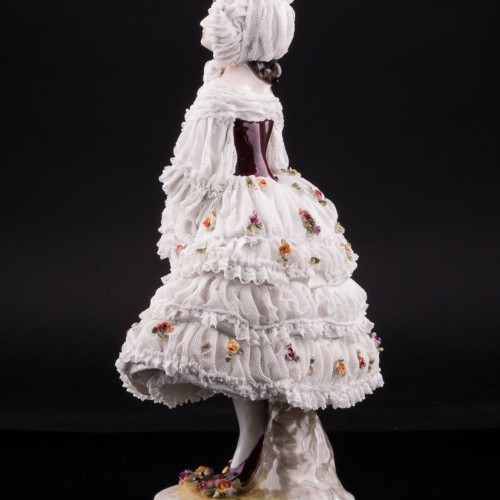 Вера Фокина в балете Карнавал, кружевная, Volkstedt, Германия, до 1935 г