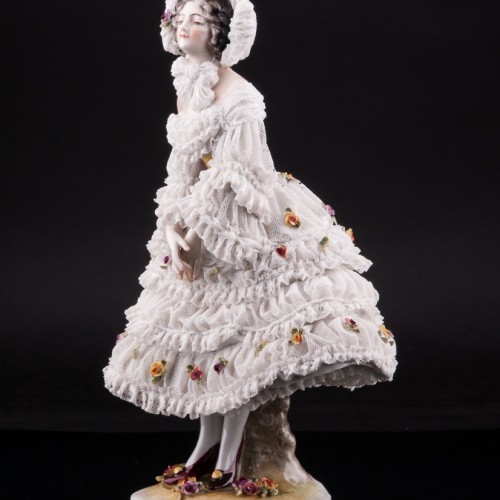 Вера Фокина в балете Карнавал, кружевная, Volkstedt, Германия, до 1935 г