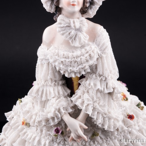 Вера Фокина в балете Карнавал, кружевная, Volkstedt, Германия, до 1935 г