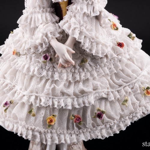 Вера Фокина в балете Карнавал, кружевная, Volkstedt, Германия, до 1935 г