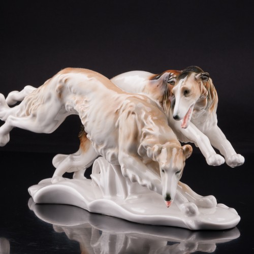 Бегущие борзые, Karl Ens, Германия, 1940-50 гг