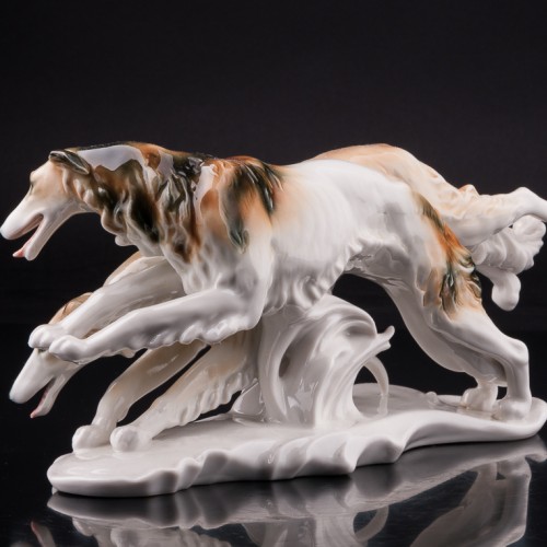 Бегущие борзые, Karl Ens, Германия, 1940-50 гг