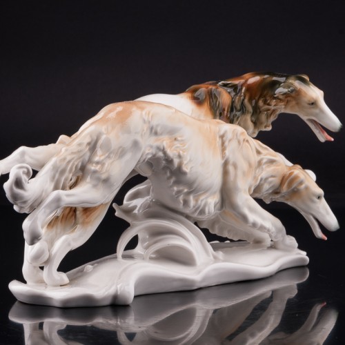 Бегущие борзые, Karl Ens, Германия, 1940-50 гг