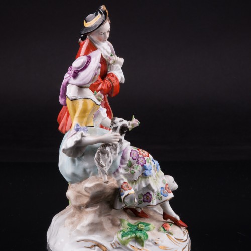 Пара с собачкой и овечкой, Дрезден, Германия, вт. пол. 20 в