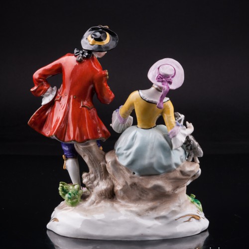 Пара с собачкой и овечкой, Дрезден, Германия, вт. пол. 20 в