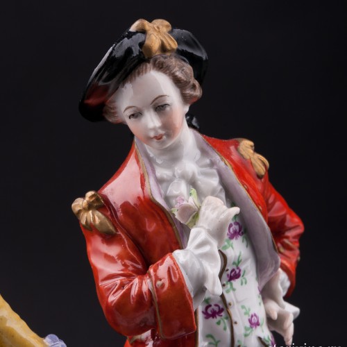 Пара с собачкой и овечкой, Дрезден, Германия, вт. пол. 20 в