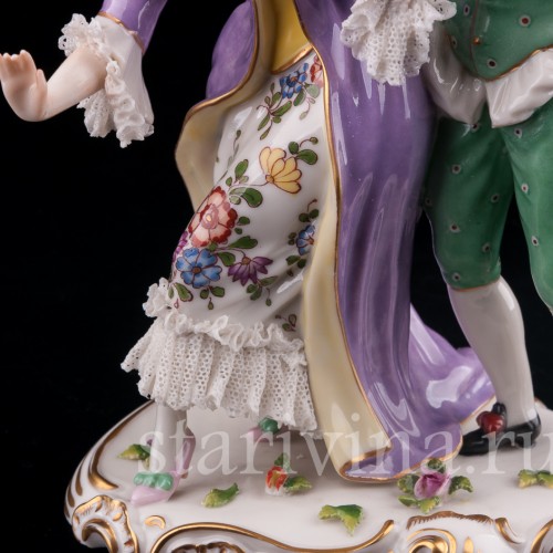 Мазурка, танцующая пара, Volkstedt, Германия, до 1935 г