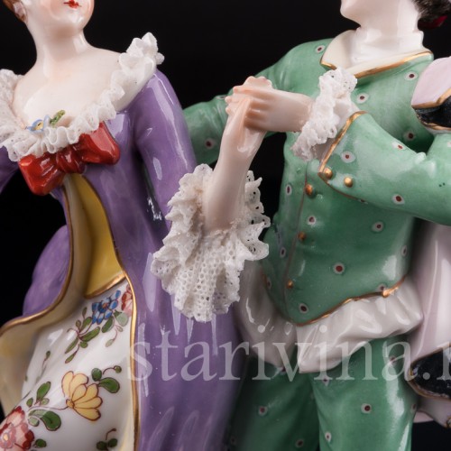 Мазурка, танцующая пара, Volkstedt, Германия, до 1935 г