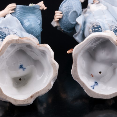 Пара с цветами, Volkstedt, Германия, 19 в