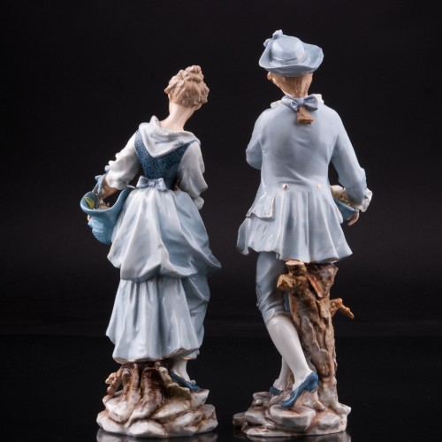 Пара с цветами, Volkstedt, Германия, 19 в