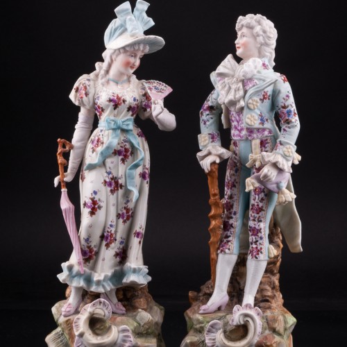 Пара на прогулке, Ernst Bohne Sohne, Германия, кон. 19 - нач. 20 вв