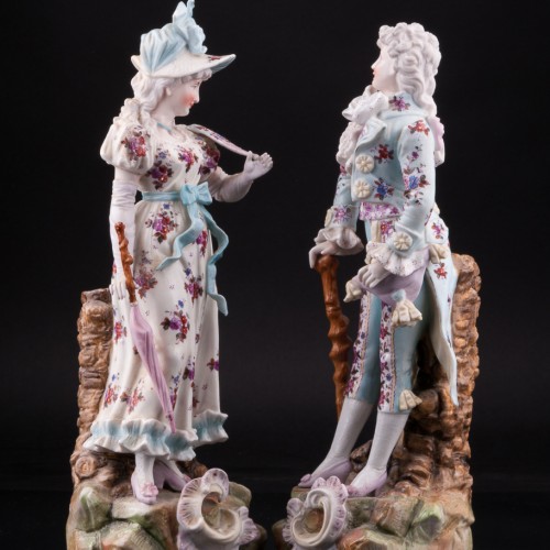 Пара на прогулке, Ernst Bohne Sohne, Германия, кон. 19 - нач. 20 вв