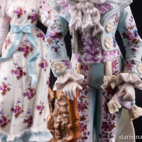 Пара на прогулке, Ernst Bohne Sohne, Германия, кон. 19 - нач. 20 вв