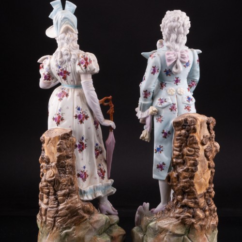 Пара на прогулке, Ernst Bohne Sohne, Германия, кон. 19 - нач. 20 вв