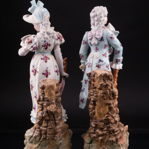 Пара на прогулке, Ernst Bohne Sohne, Германия, кон. 19 - нач. 20 вв