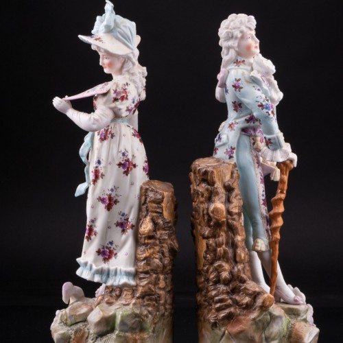 Пара на прогулке, Ernst Bohne Sohne, Германия, кон. 19 - нач. 20 вв