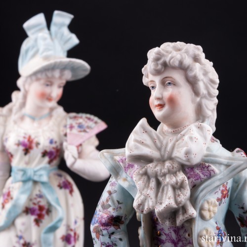 Пара на прогулке, Ernst Bohne Sohne, Германия, кон. 19 - нач. 20 вв