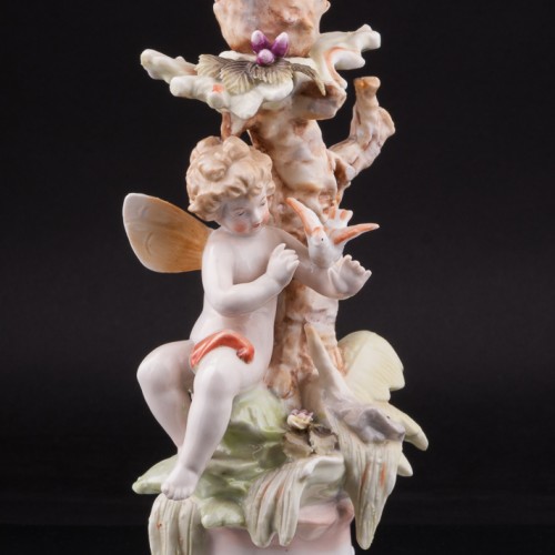 Фея с птичкой, подсвечник, Франция, сер. 20 в