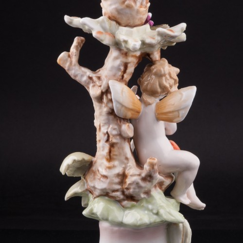 Фея с птичкой, подсвечник, Франция, сер. 20 в