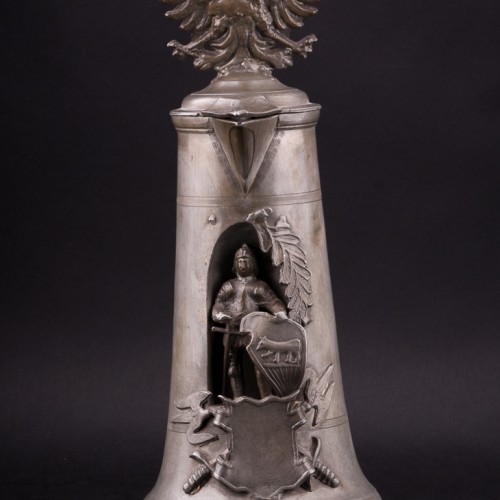 Оловянный кувшин для вина с рыцарем, Германия, 1737 г