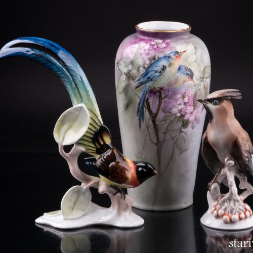 Ваза Птицы, Zeh, Scherzer & Co, Германия, 1880-1918 гг