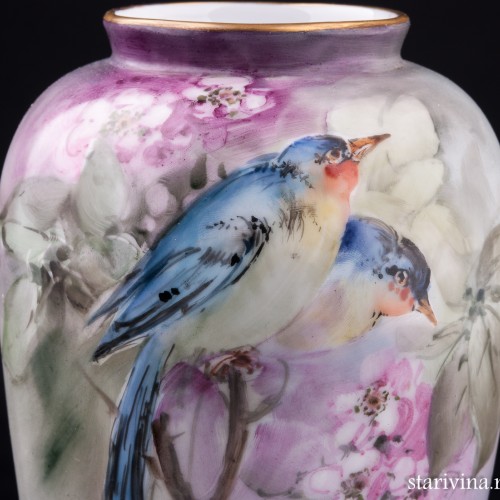 Ваза Птицы, Zeh, Scherzer & Co, Германия, 1880-1918 гг