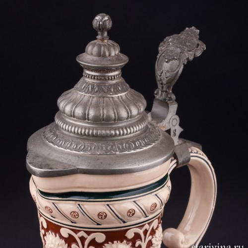 Кувшин с 4 кружками, Reinhold Merkelbach, Германия, 1890-1900 гг