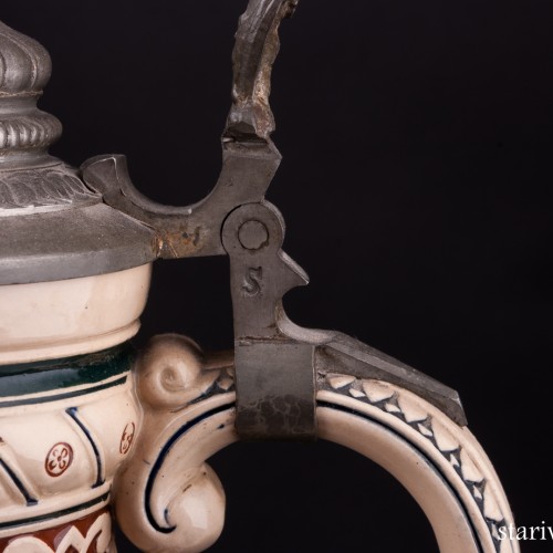 Кувшин с 4 кружками, Reinhold Merkelbach, Германия, 1890-1900 гг