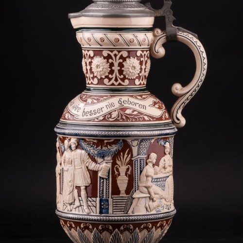 Кувшин с 4 кружками, Reinhold Merkelbach, Германия, 1890-1900 гг
