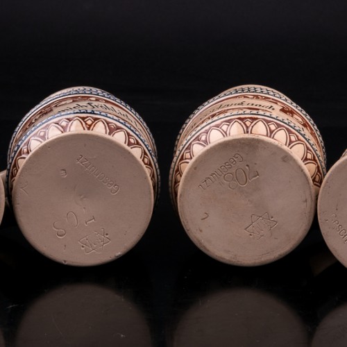 Кувшин с 4 кружками, Reinhold Merkelbach, Германия, 1890-1900 гг