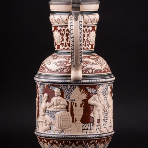 Кувшин с 4 кружками, Reinhold Merkelbach, Германия, 1890-1900 гг