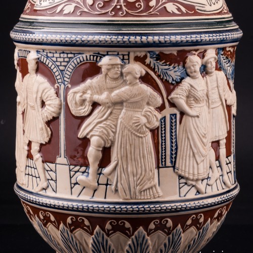 Кувшин с 4 кружками, Reinhold Merkelbach, Германия, 1890-1900 гг