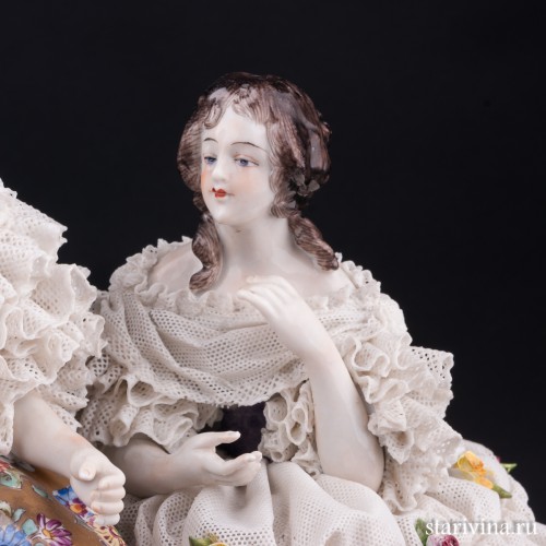 Императрица Евгения в Трианоне, кружевная, Volkstedt, Германия, сер. 20 в