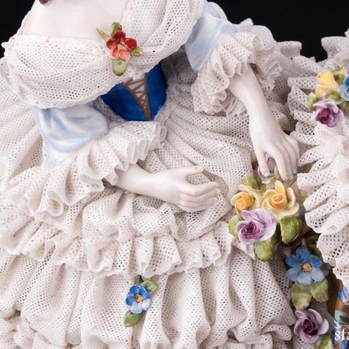 Императрица Евгения в Трианоне, кружевная, Volkstedt, Германия, сер. 20 в