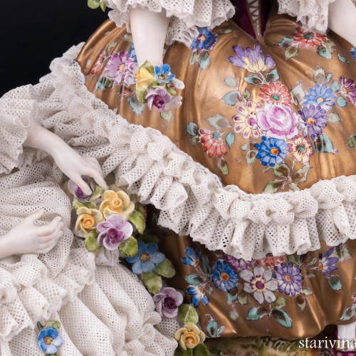 Императрица Евгения в Трианоне, кружевная, Volkstedt, Германия, сер. 20 в