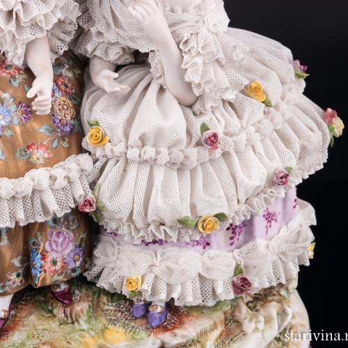 Императрица Евгения в Трианоне, кружевная, Volkstedt, Германия, сер. 20 в