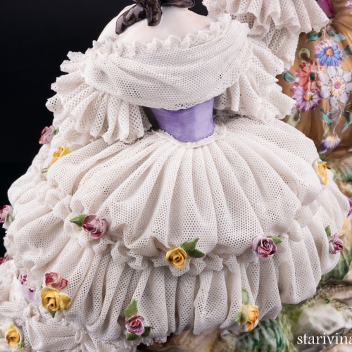 Императрица Евгения в Трианоне, кружевная, Volkstedt, Германия, сер. 20 в