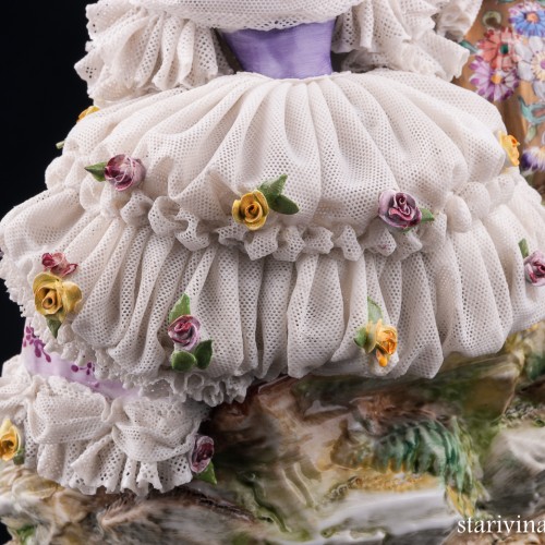 Императрица Евгения в Трианоне, кружевная, Volkstedt, Германия, сер. 20 в